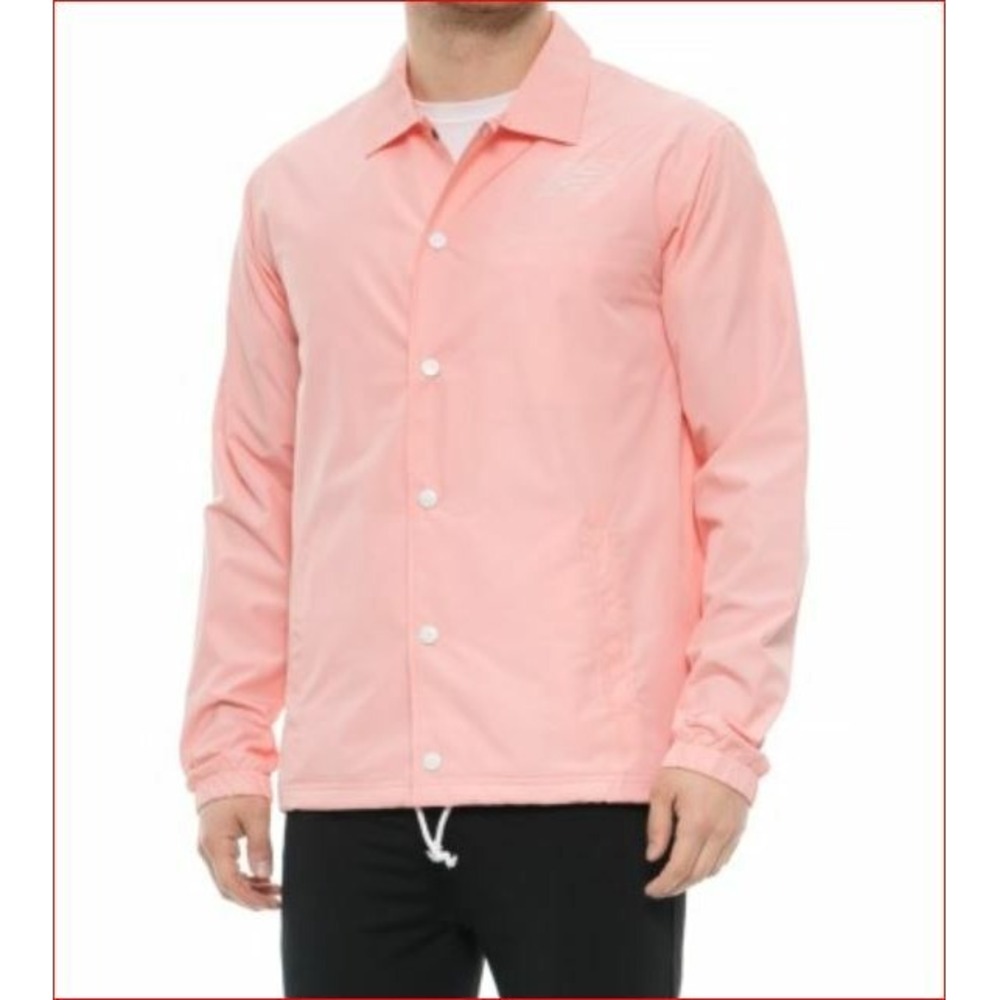 New Balance Mens Classic Coaches Jacket MJ81590 Himalayan Pink Size M